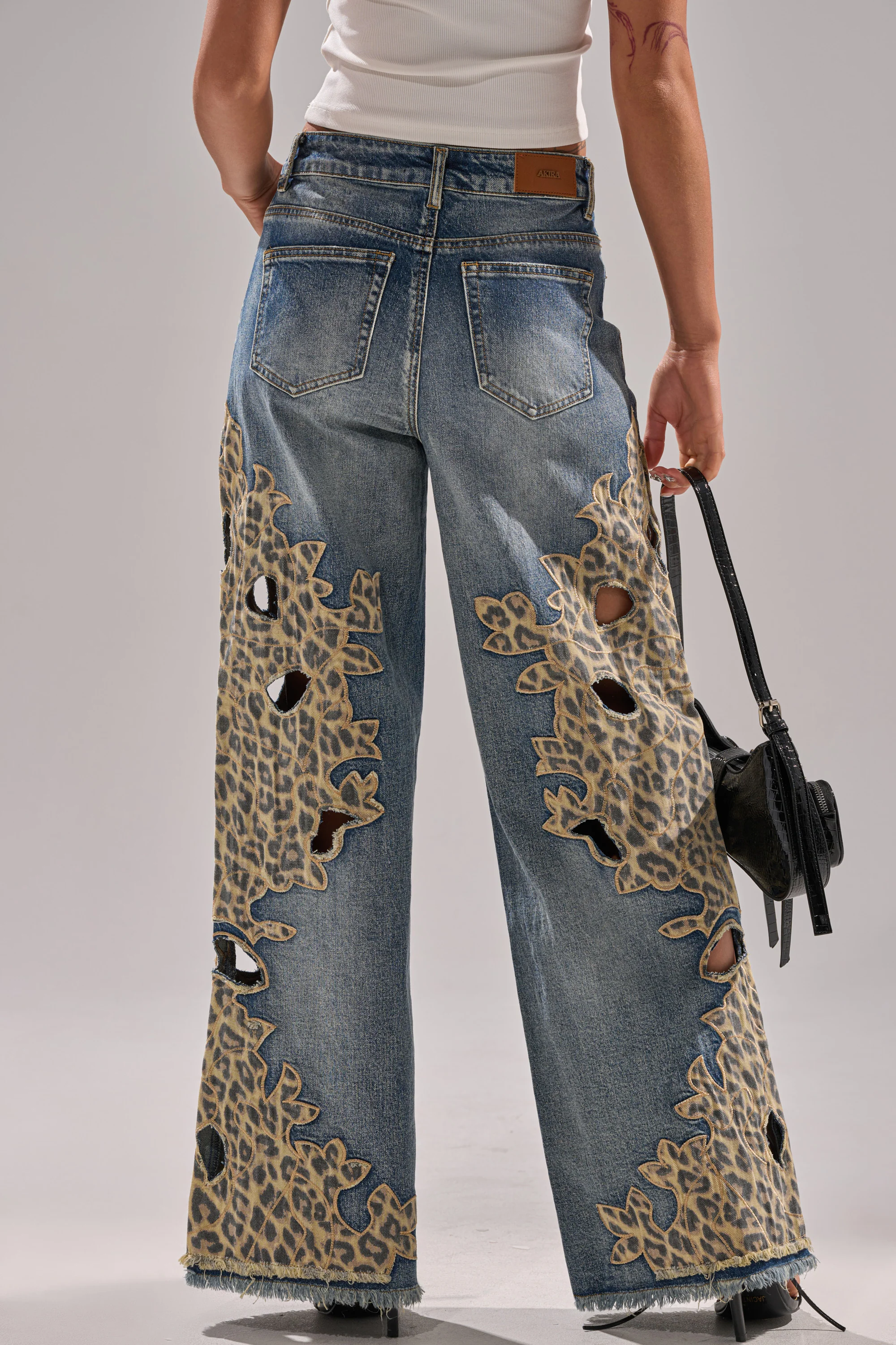 AMIGAS CHEETAH PRINT WIDE LEG PANT - Image 5