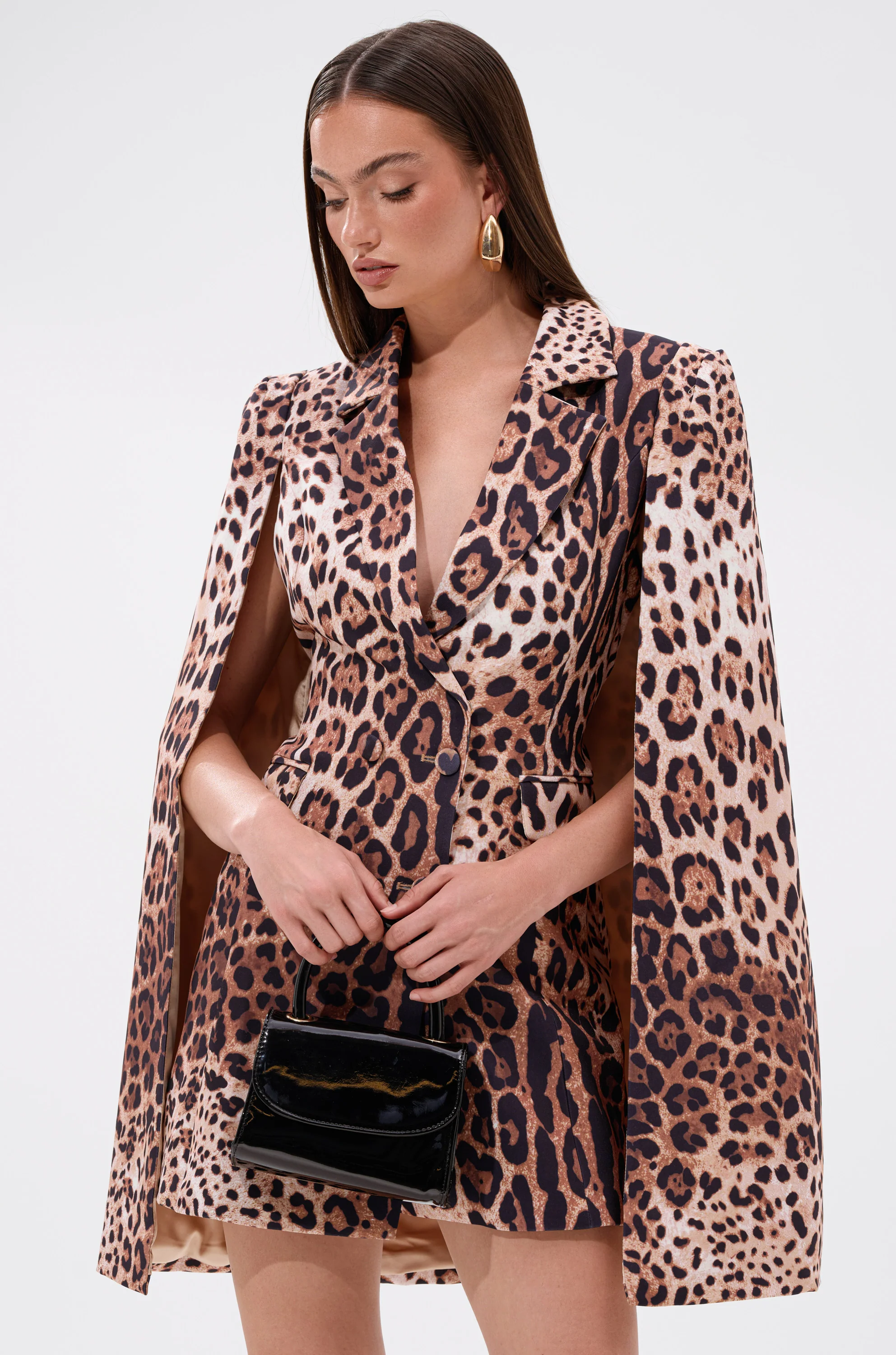 AMINAH LEOPARD PRINT BLAZER DRESS - Image 5