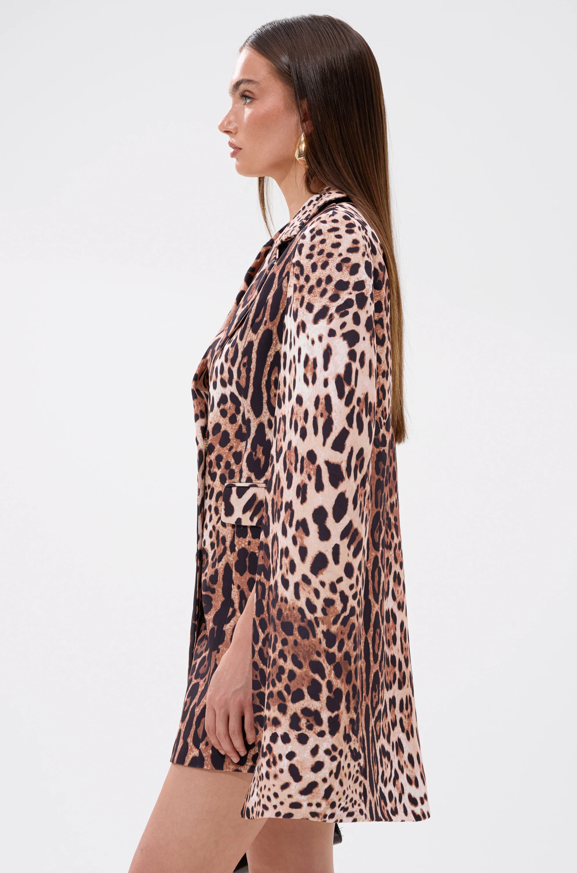 AMINAH LEOPARD PRINT BLAZER DRESS - Image 7