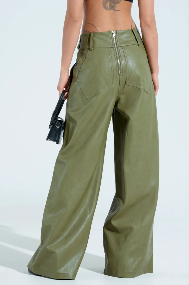 AMY TROUSER IN OLIVE - Image 4