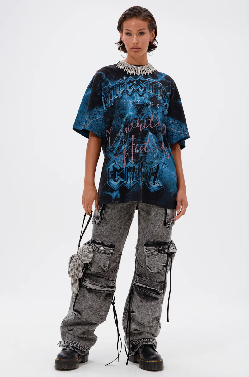 FIRST ROW ANCESTRAL FURY OVERSIZED GRAPHIC TEE - Image 5