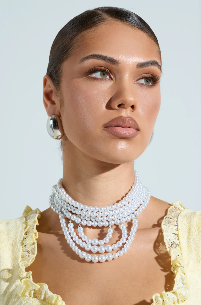 ANNE LAYERED PEARL NECKLACE - Image 2