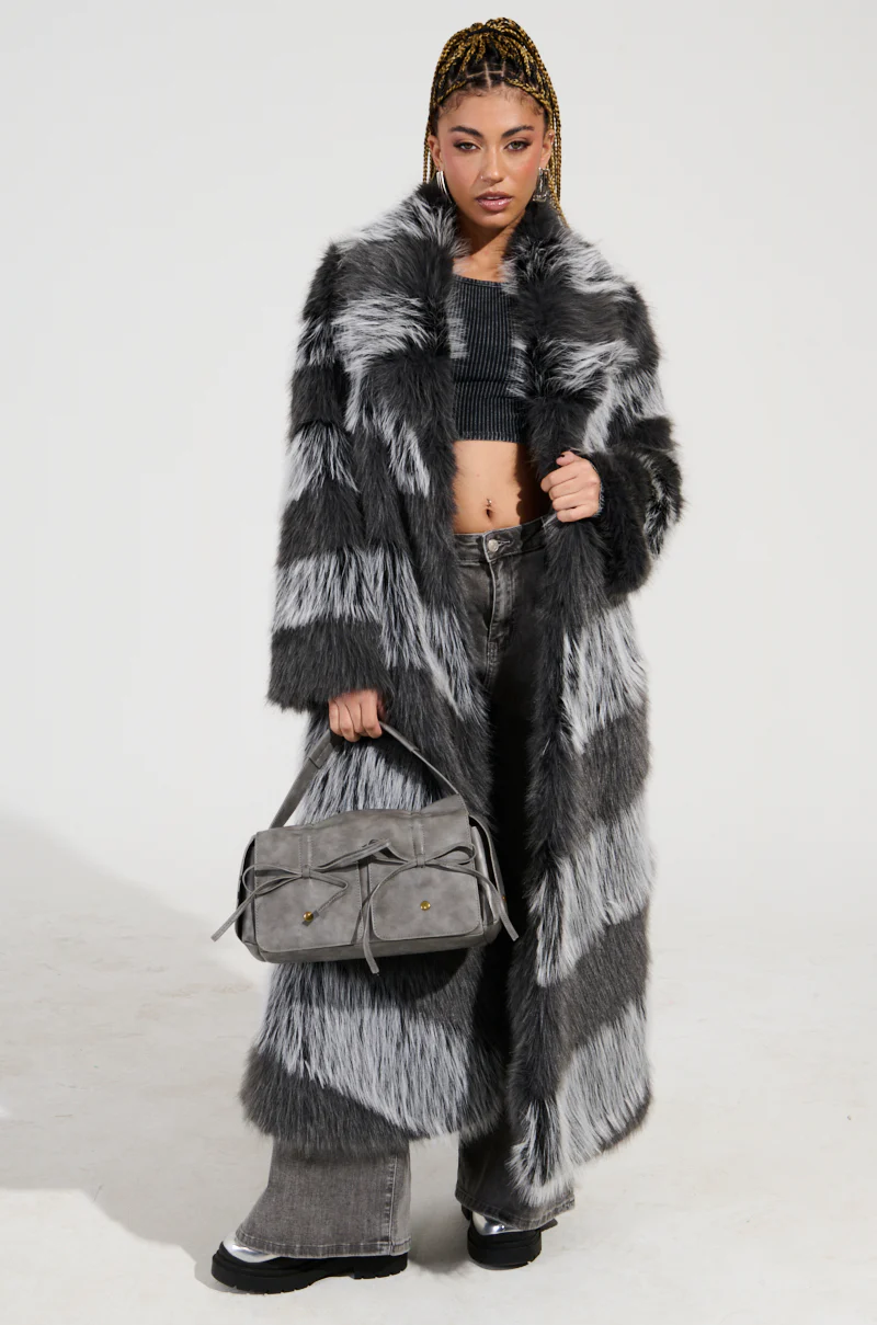 ANNI MAXI FAUX FUR JACKET - Image 3