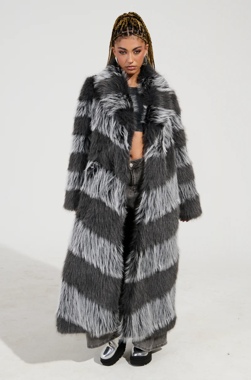 ANNI MAXI FAUX FUR JACKET - Image 4