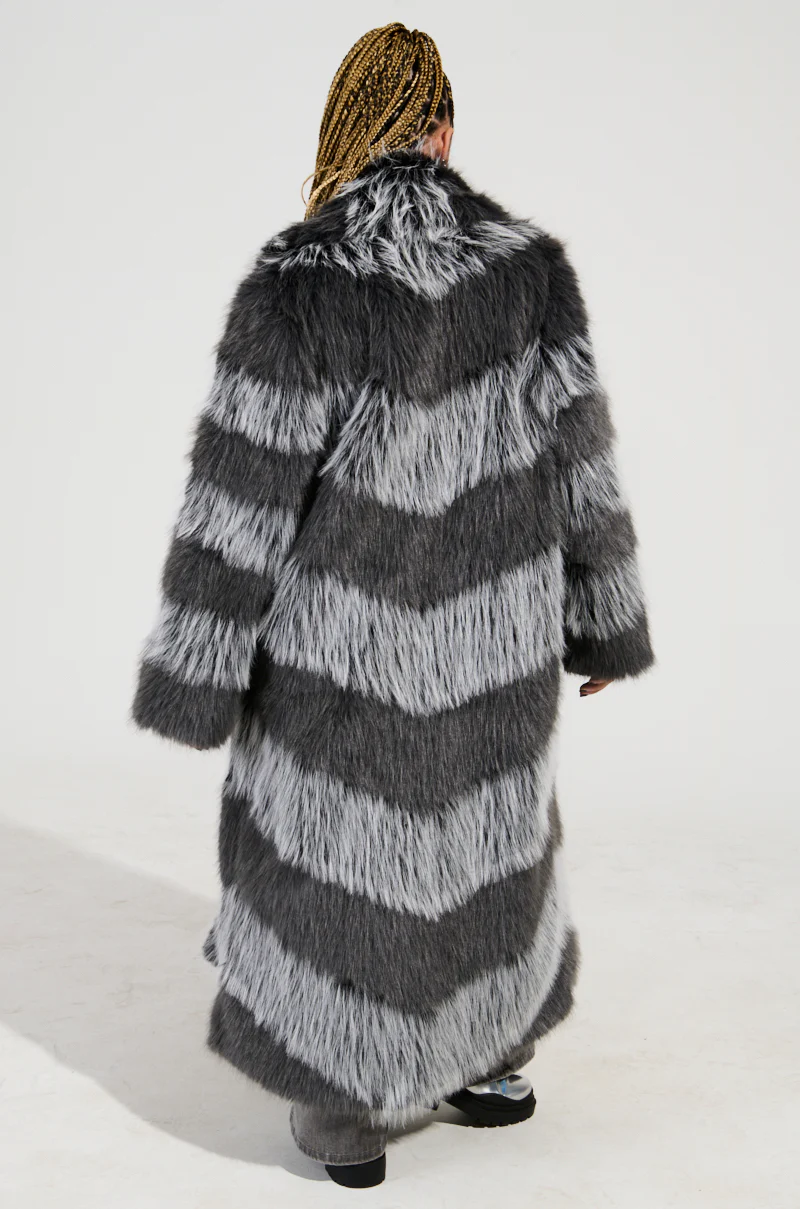 ANNI MAXI FAUX FUR JACKET - Image 6