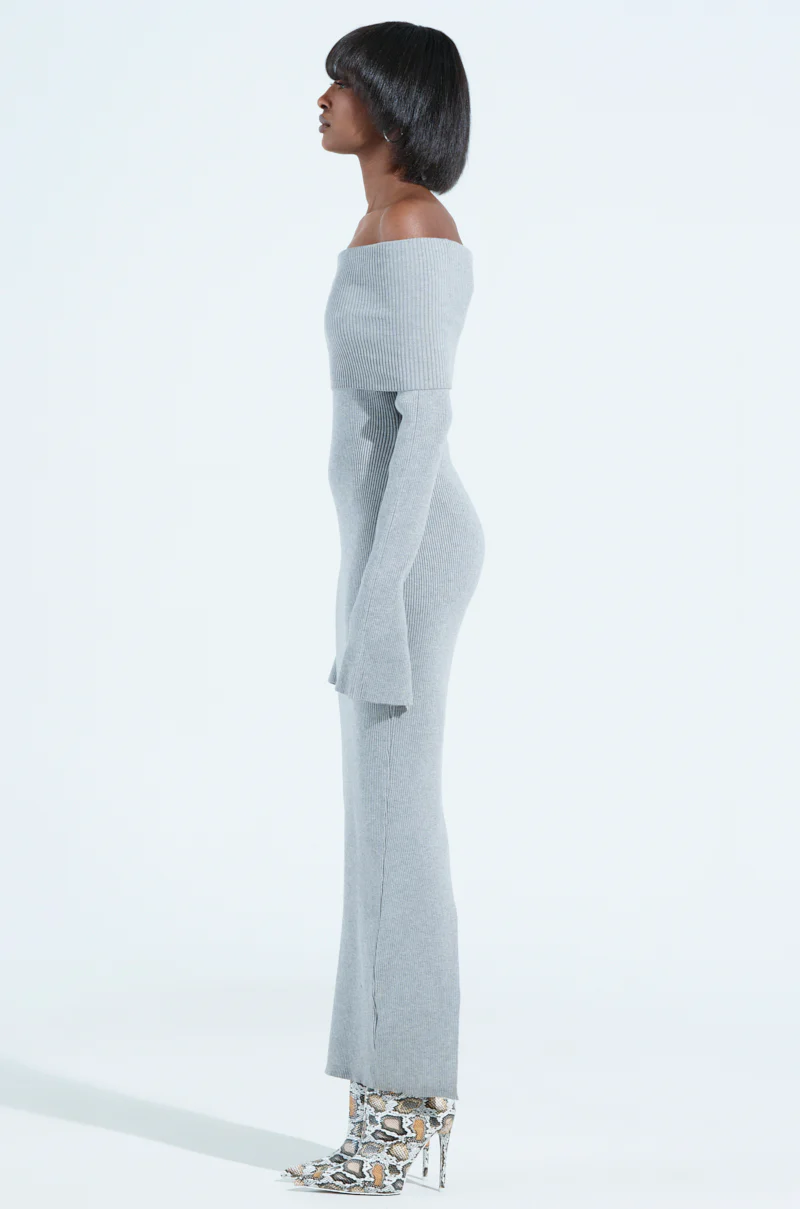 APRES SKI OFF THE SHOULDER KNIT MAXI DRESS - Image 2