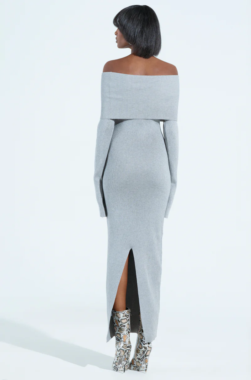 APRES SKI OFF THE SHOULDER KNIT MAXI DRESS - Image 3