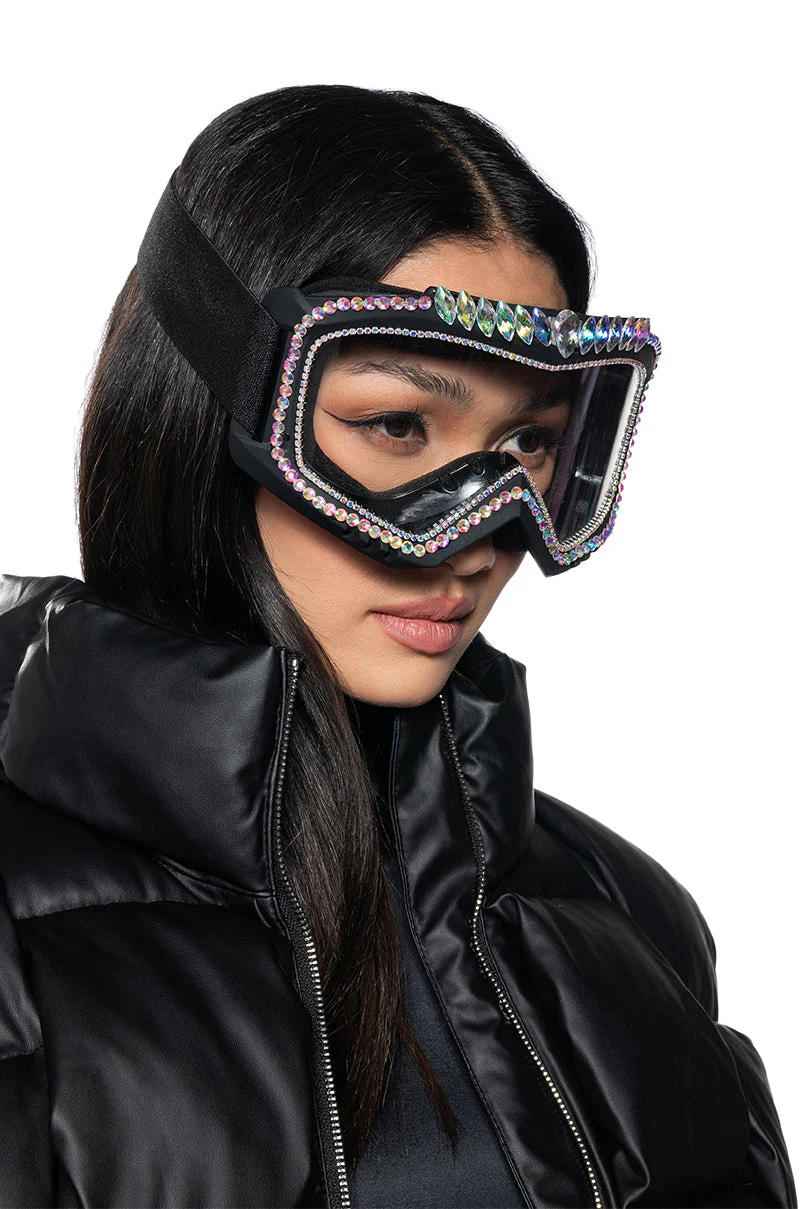 APRES SKI RHINESTONE SKI GOGGLES - Image 2