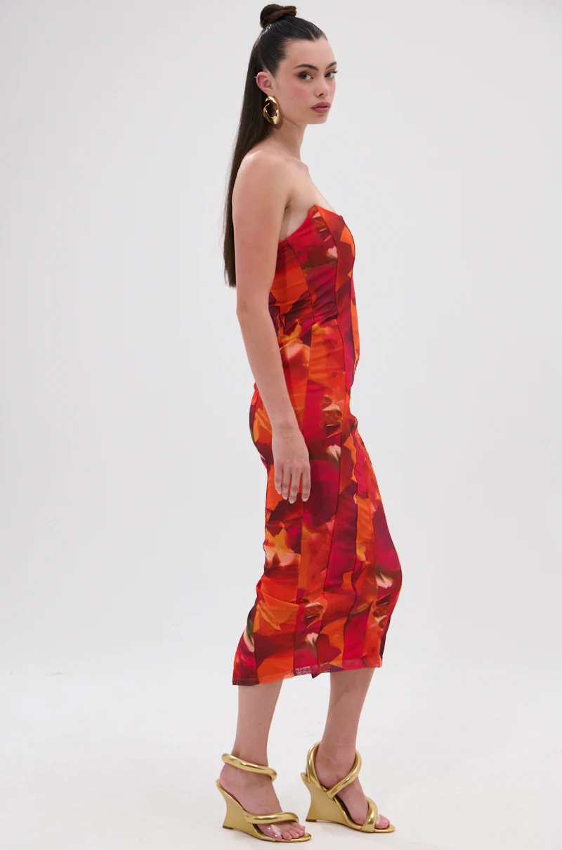 ARCHETYPE PRINTED MIDI DRESS - Image 4