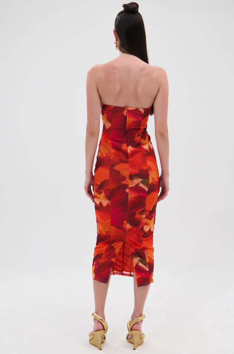 ARCHETYPE PRINTED MIDI DRESS - Image 5