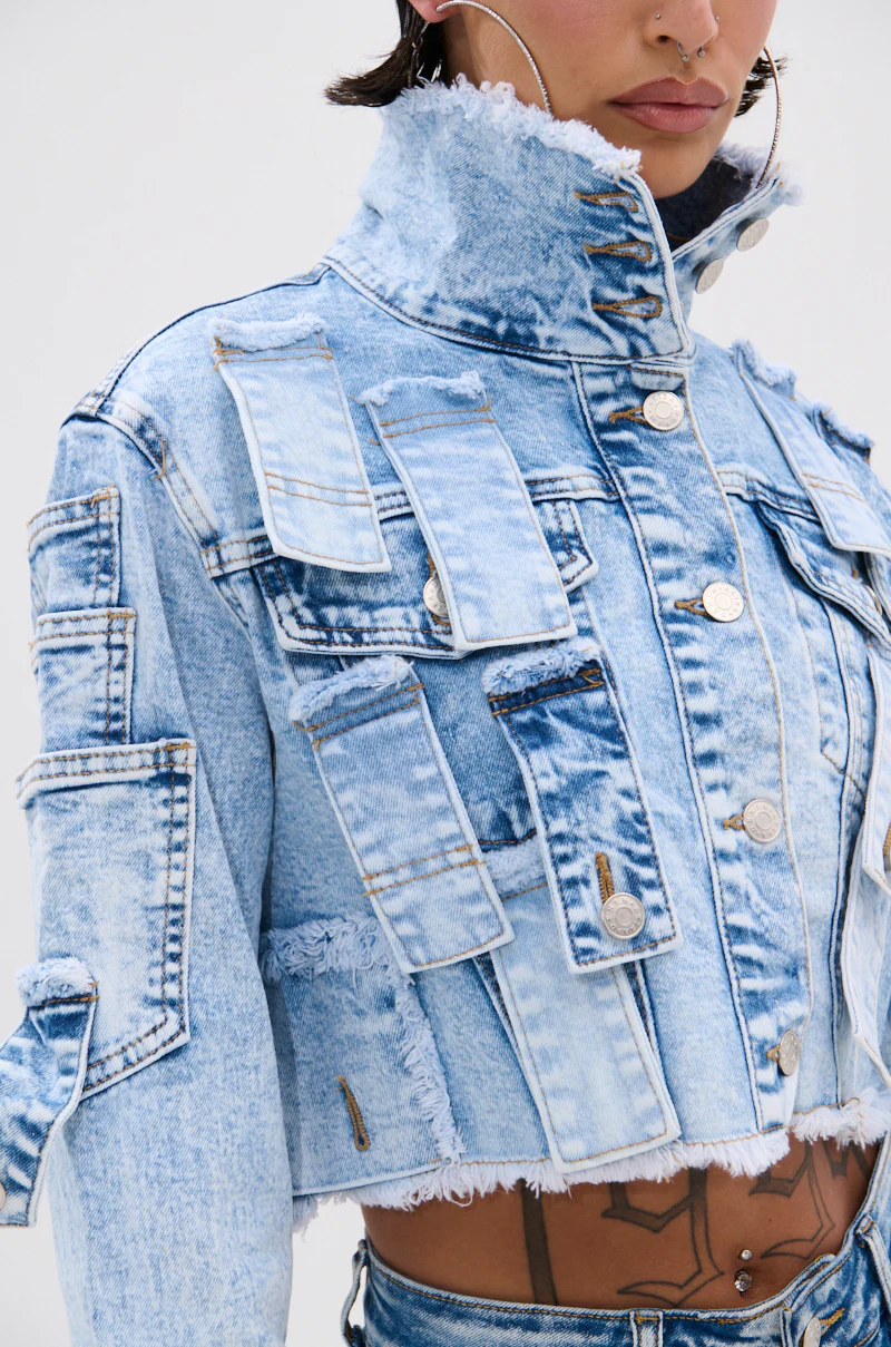 ARIANNE PATCHWORK DENIM JACKET - Image 8