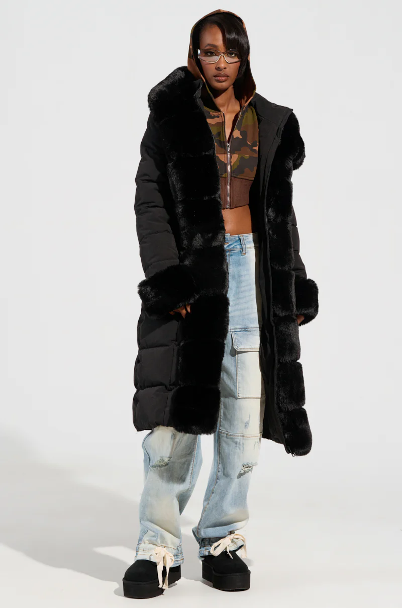 ARLETTE FUR TRIM PUFFER - Image 3