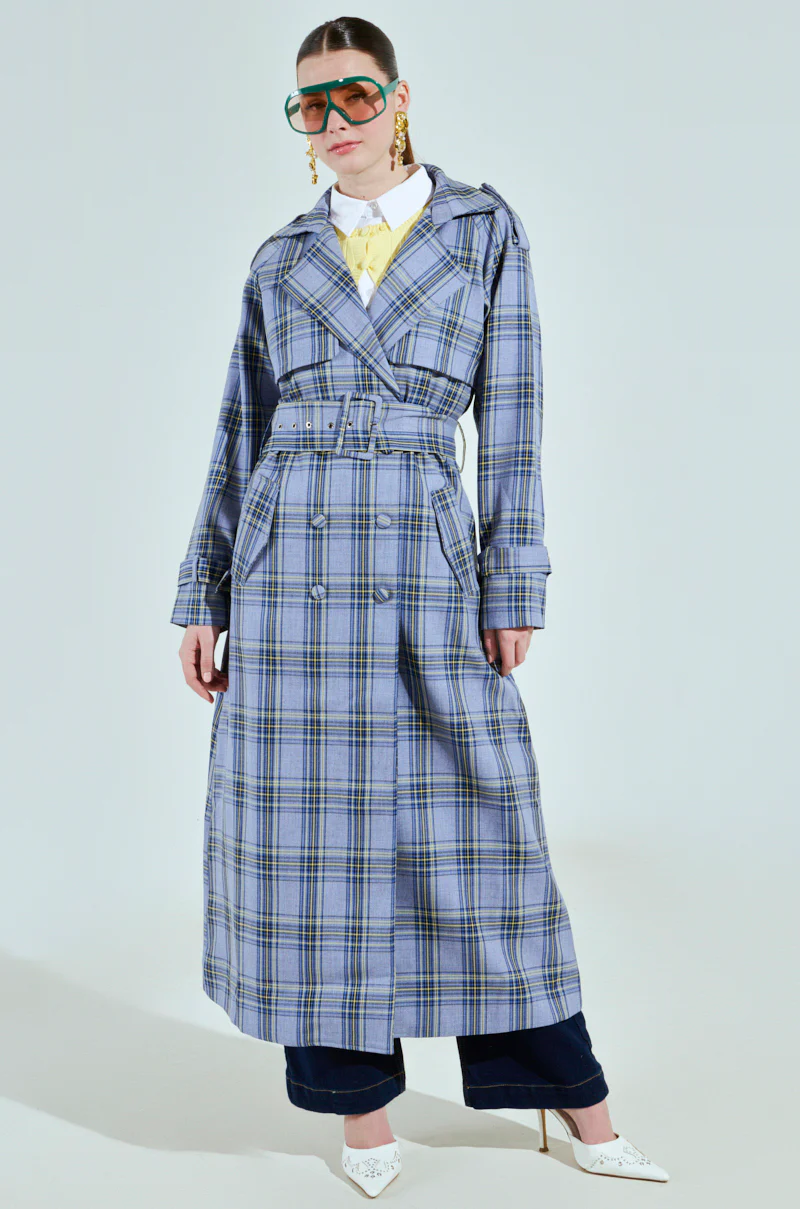 ARLETTE PLAID TRENCH - Image 5