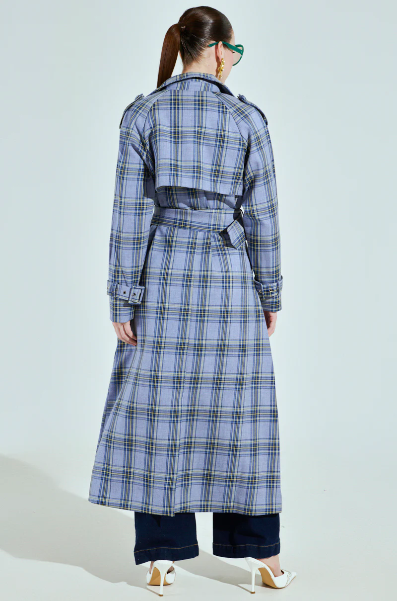 ARLETTE PLAID TRENCH - Image 7