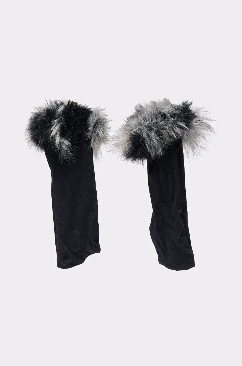 ARLO FAUX FUR TRIM SOCKS - Image 2