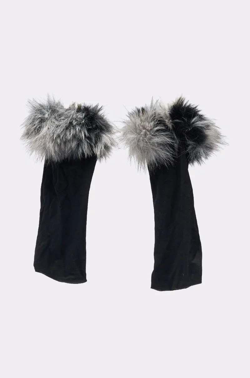 ARLO FAUX FUR TRIM SOCKS - Image 3