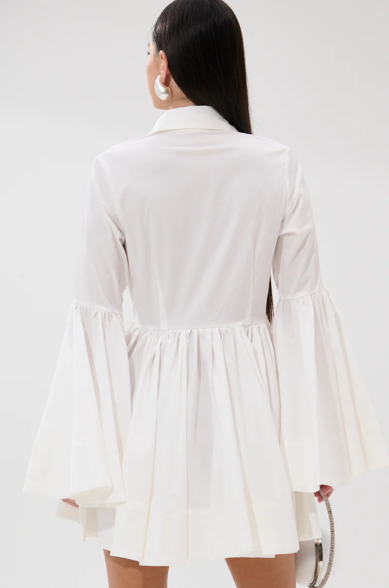 AROUND THE WORLD POPLIN MINI DRESS - Image 6