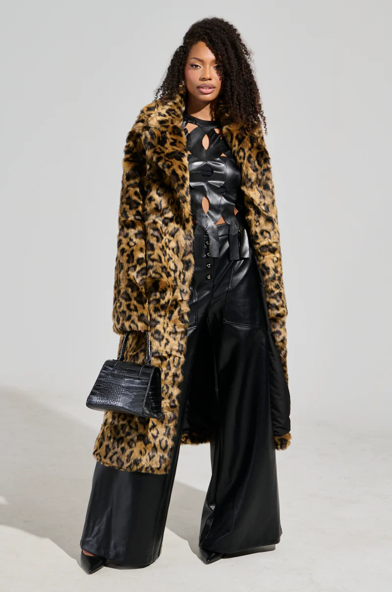 ASHLYN FAUX LEATHER PANT IN BLACK - Image 6