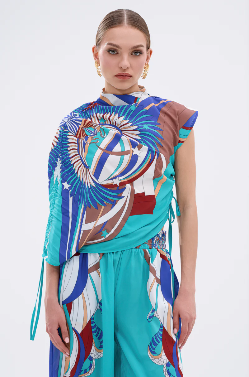 ASHTIN PRINTED BLOUSE - Image 2