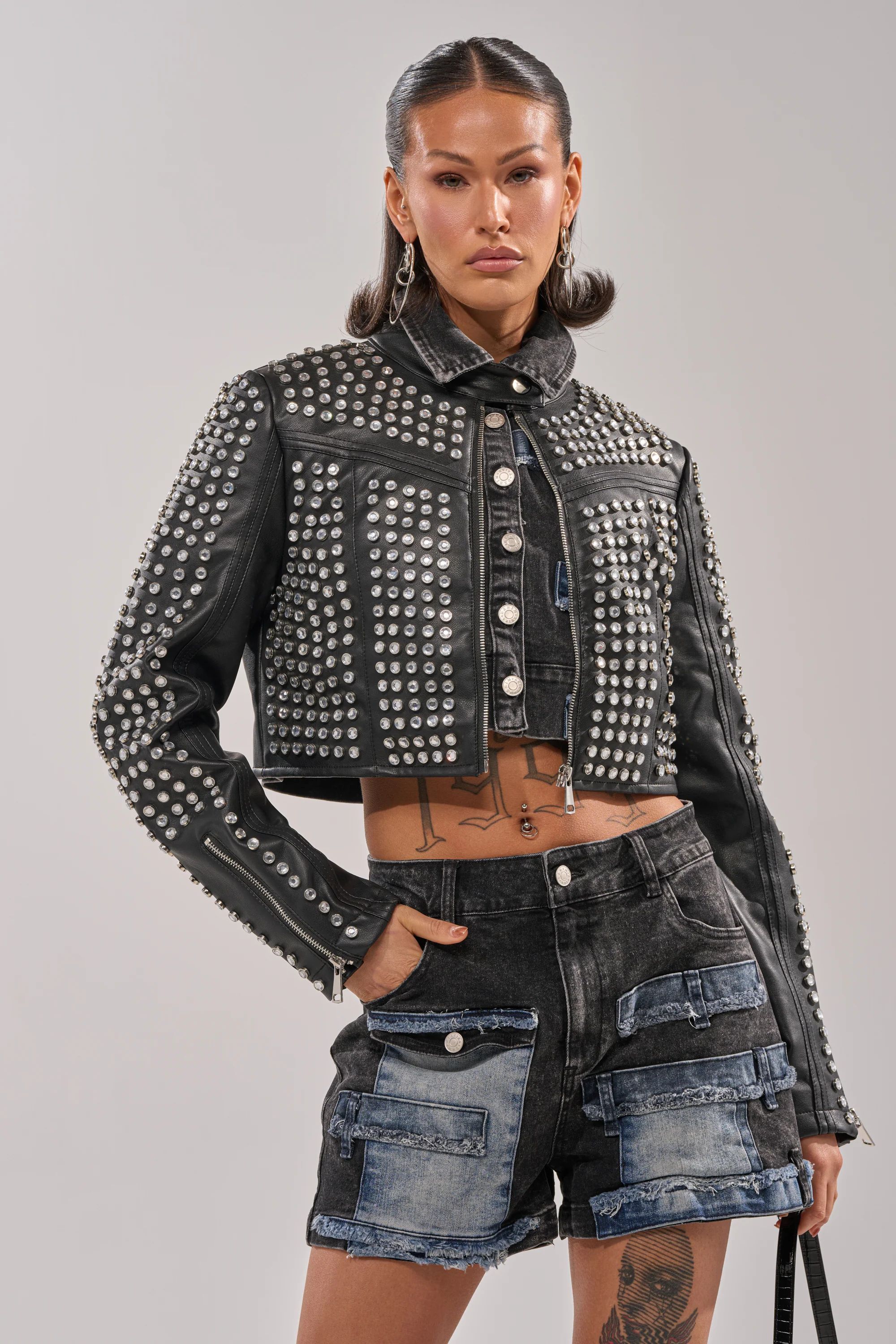 ASHTON RHINESTONE MOTO - Image 2