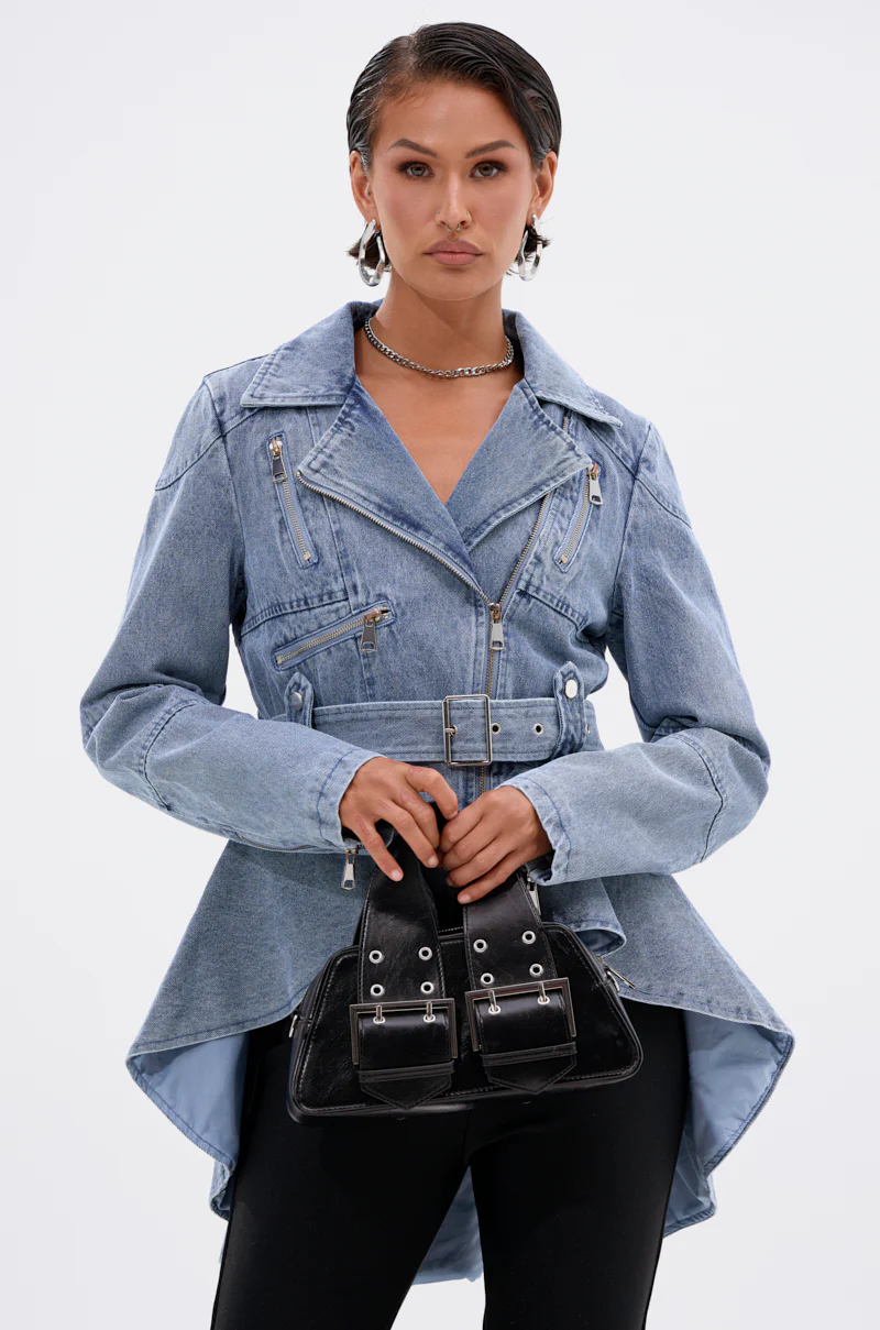 ASTRO HIGH LOW DENIM JACKET - Image 3