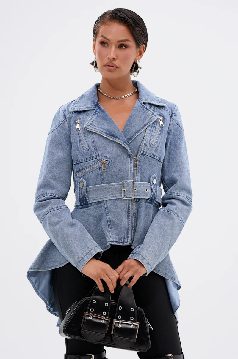 ASTRO HIGH LOW DENIM JACKET - Image 4