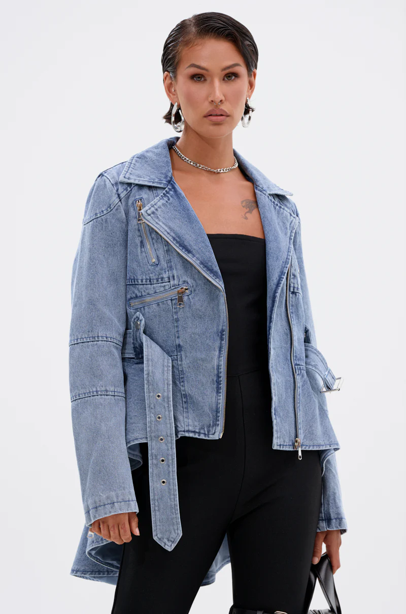ASTRO HIGH LOW DENIM JACKET - Image 5
