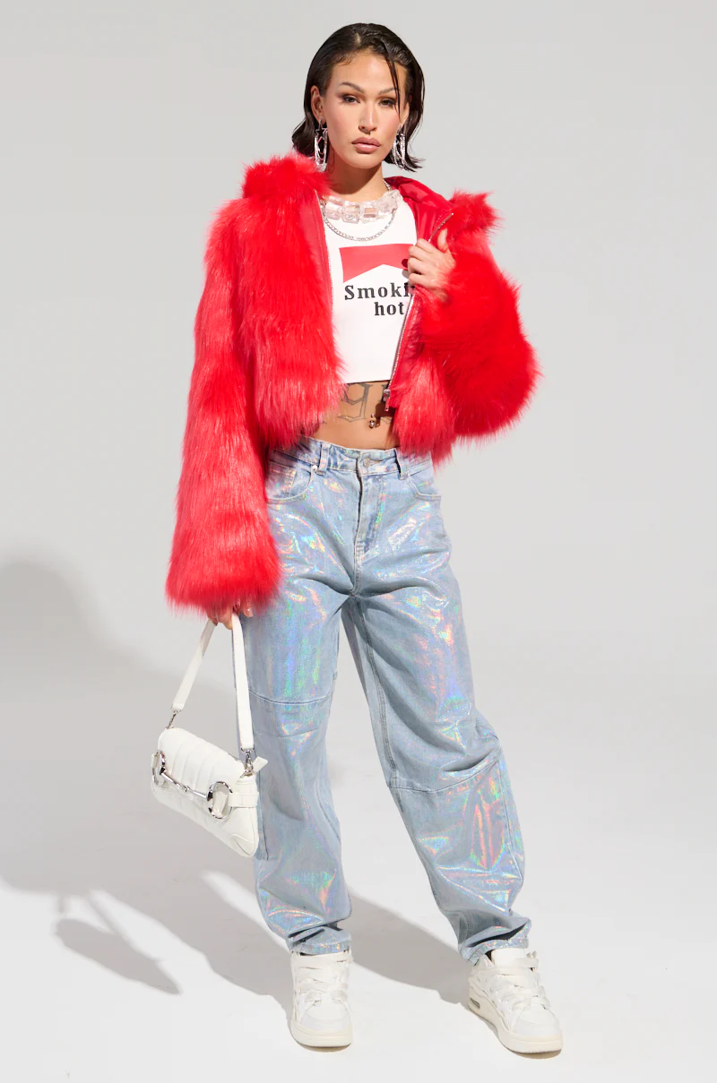 ASTRONOMICAL SILVER GILDED BARREL DENIM PANT - Image 6