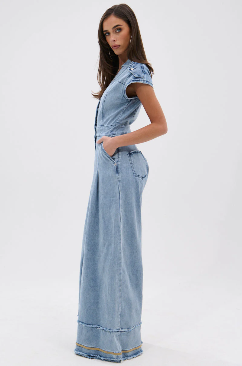 AT LEAST I LOOK CUTE DENIM JUMPSUIT - Image 15