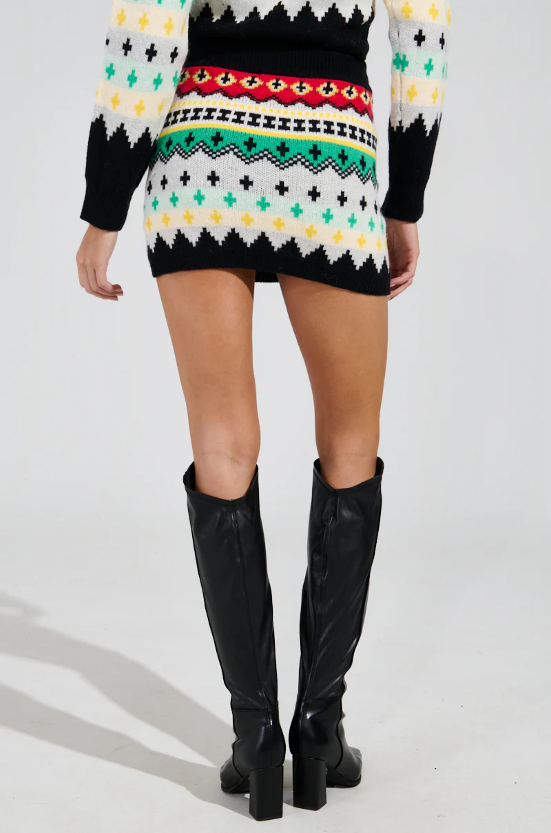 AT THE SLOPES FITTED MINI SKIRT - Image 4