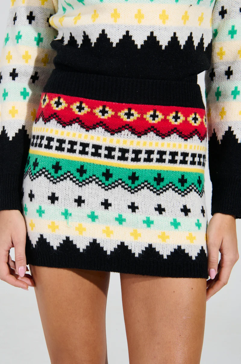 AT THE SLOPES FITTED MINI SKIRT - Image 5