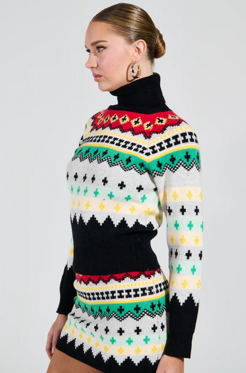 AT THE SLOPES FITTED TURTLENECK SWEATER - Image 2