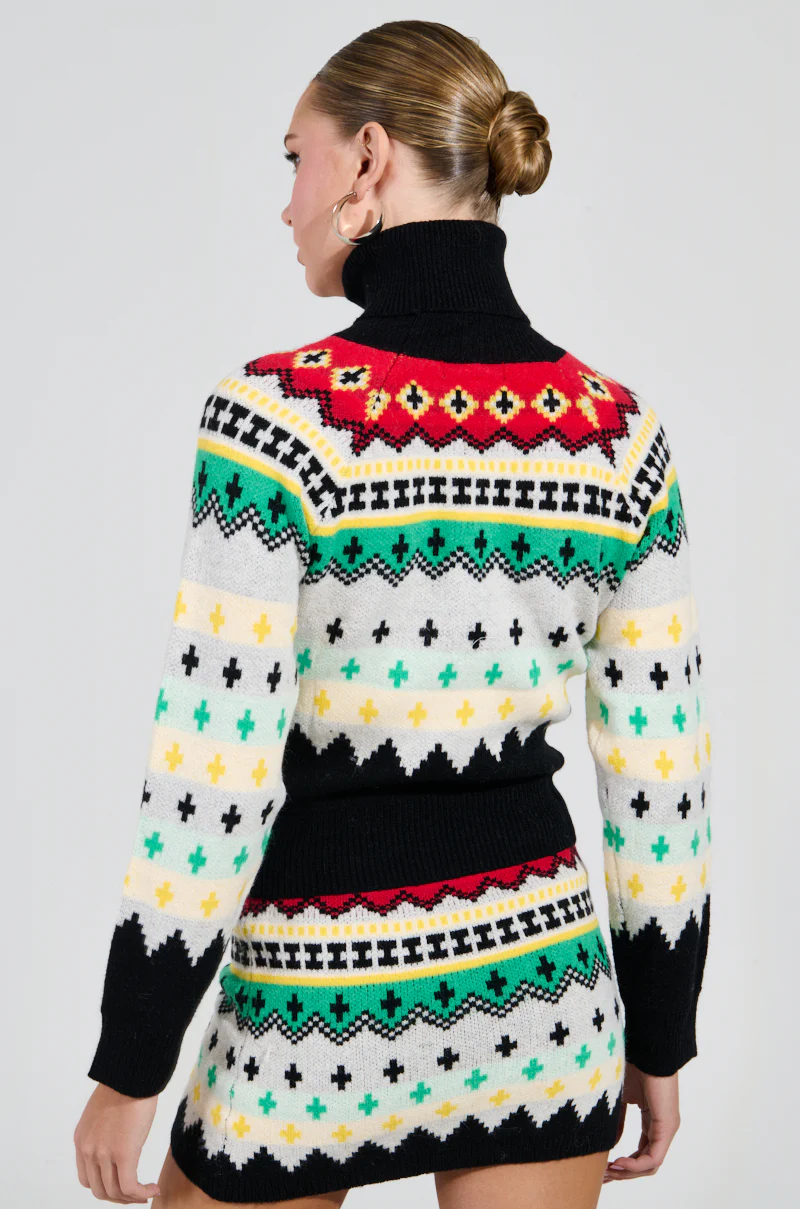 AT THE SLOPES FITTED TURTLENECK SWEATER - Image 3