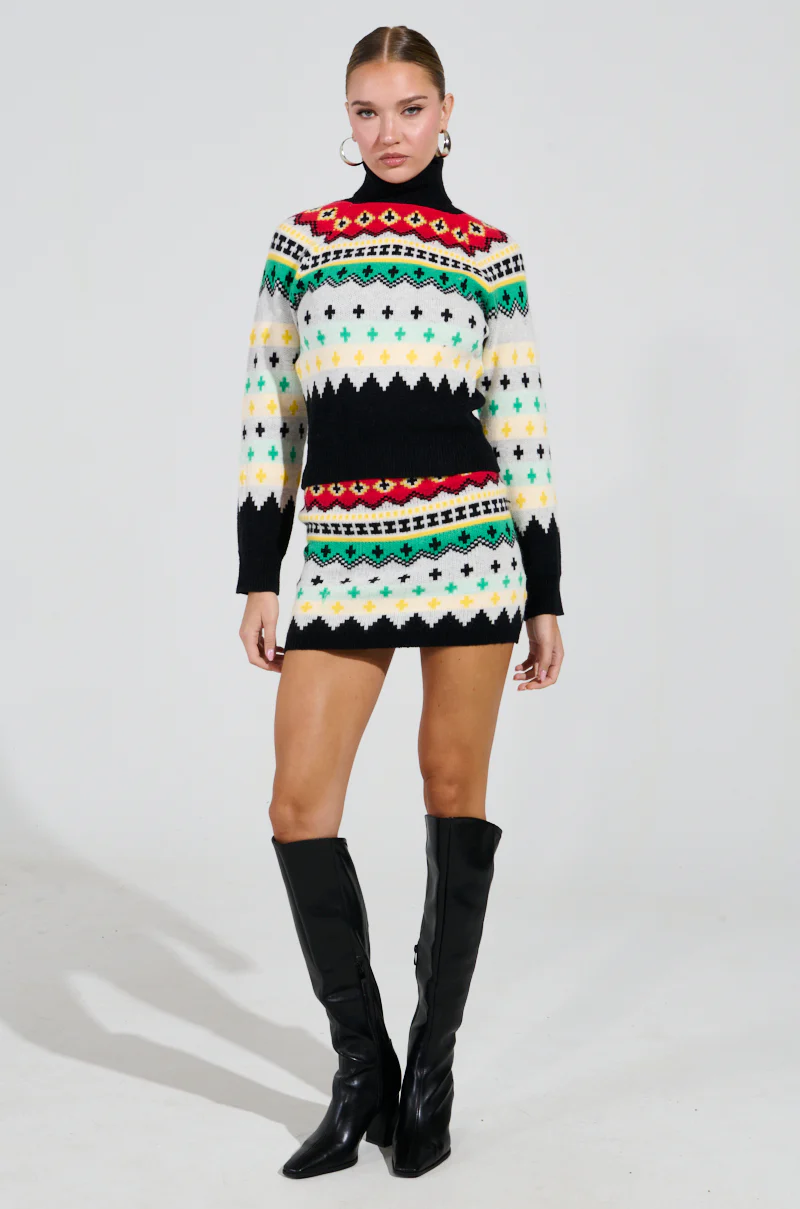 AT THE SLOPES FITTED TURTLENECK SWEATER - Image 4