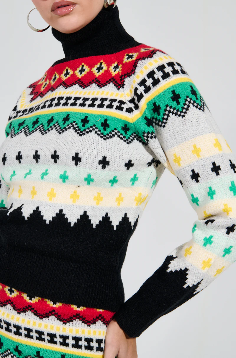 AT THE SLOPES FITTED TURTLENECK SWEATER - Image 5