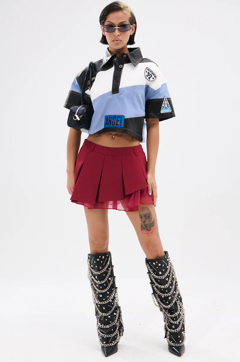 AUDREY MINI PLEATED SKIRT - Image 6