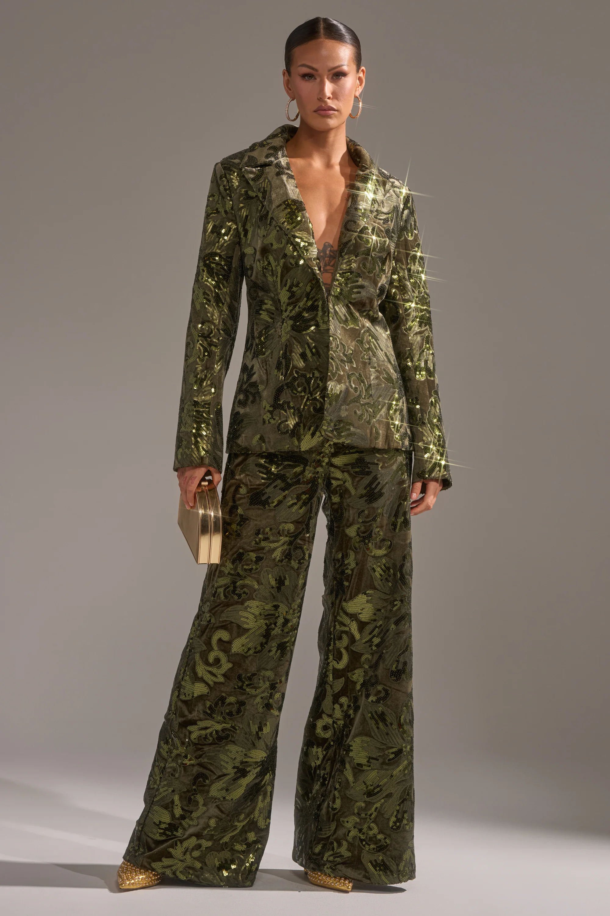 AURORA SEQUIN VELVET BLAZER - Image 6