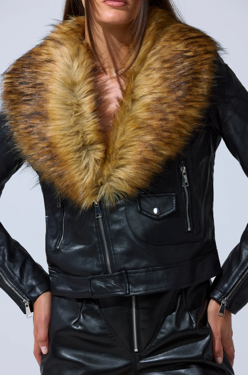 AUSSY FUR COLLAR MOTO - Image 13