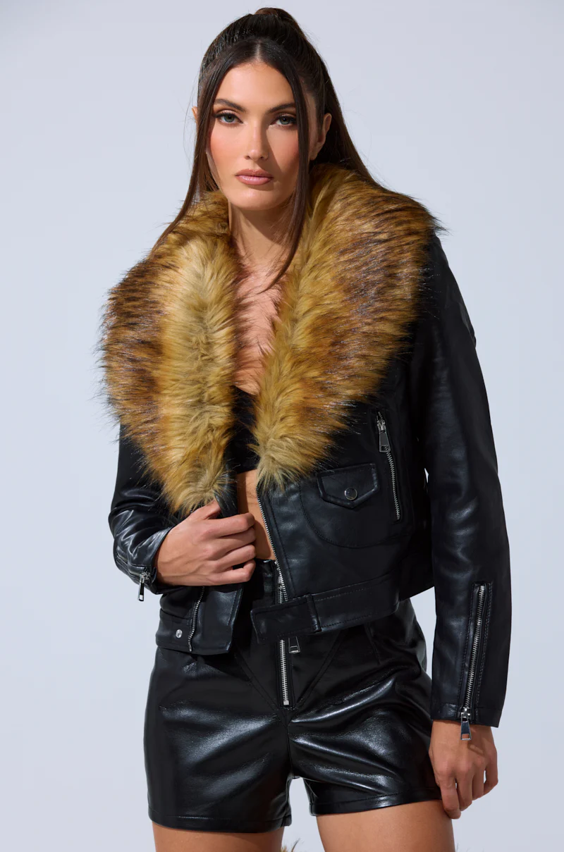 AUSSY FUR COLLAR MOTO - Image 4