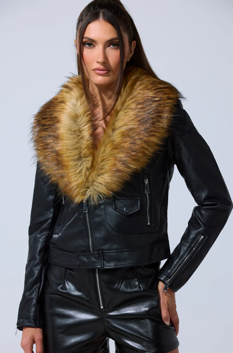 AUSSY FUR COLLAR MOTO - Image 5
