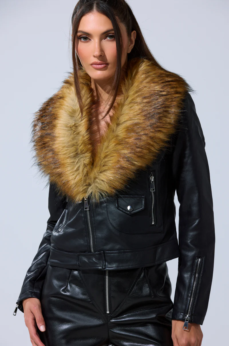 AUSSY FUR COLLAR MOTO - Image 6