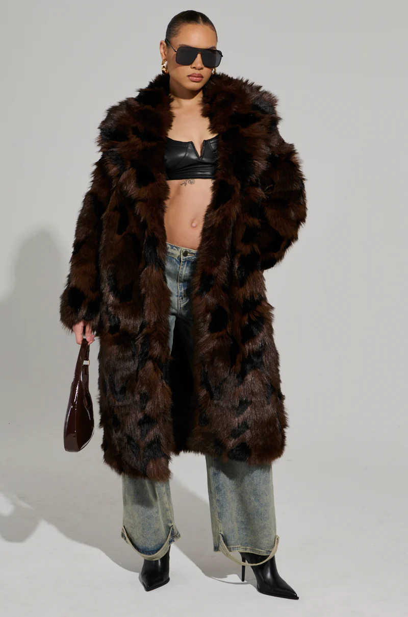 AUSTIN FAUX FUR TRENCH - Image 2