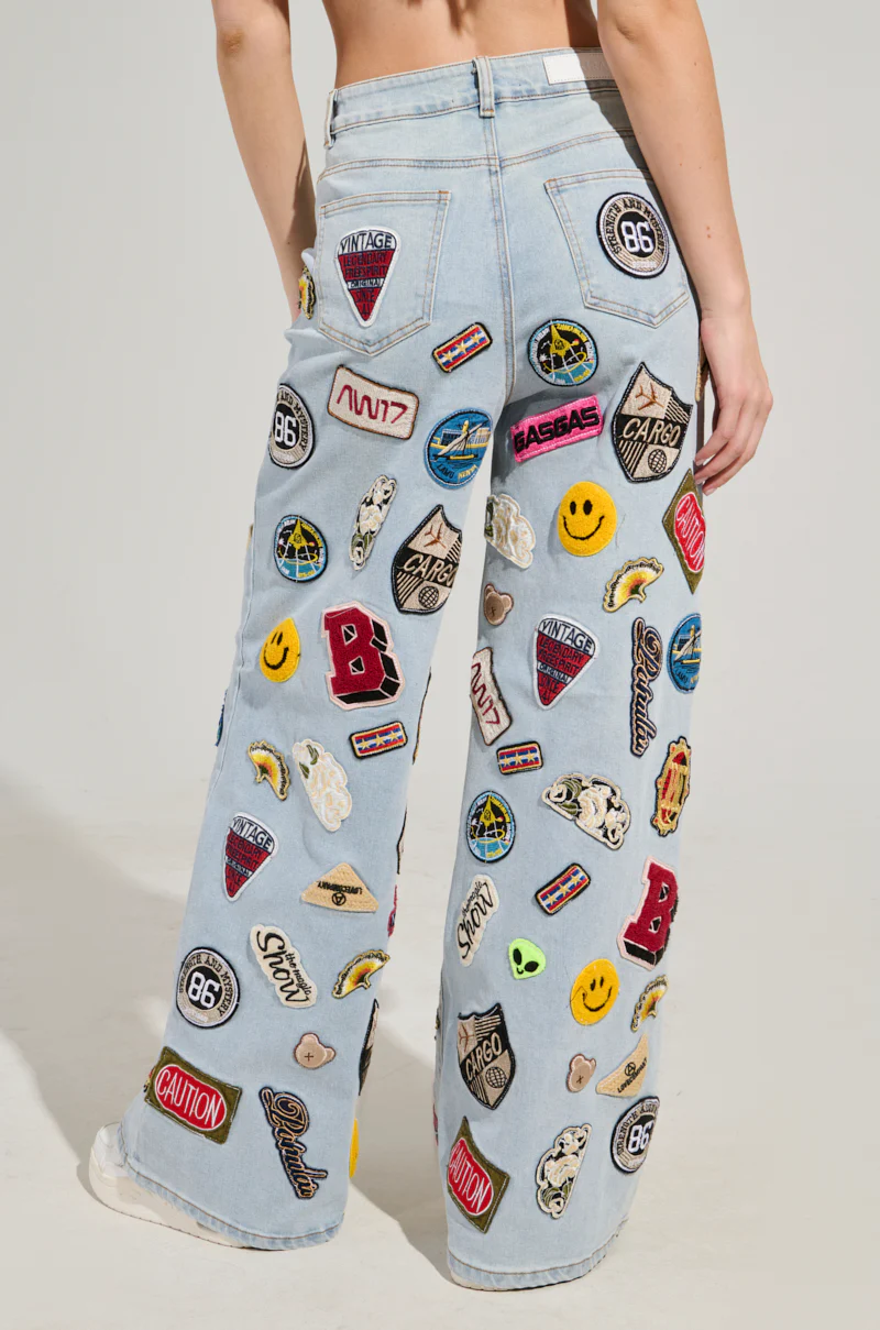 AUSTIN WIDE LEG PATCH DENIM - Image 5
