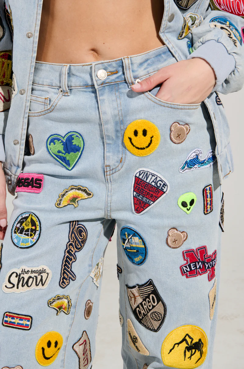 AUSTIN WIDE LEG PATCH DENIM - Image 9