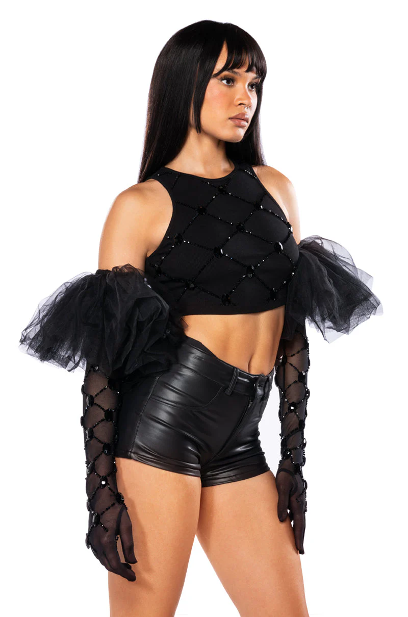 AVANT GARDE BEADED EVENING GLOVES - Image 3