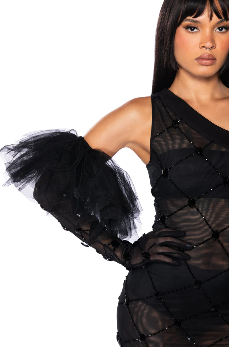 AVANT GARDE BEADED EVENING GLOVES - Image 5