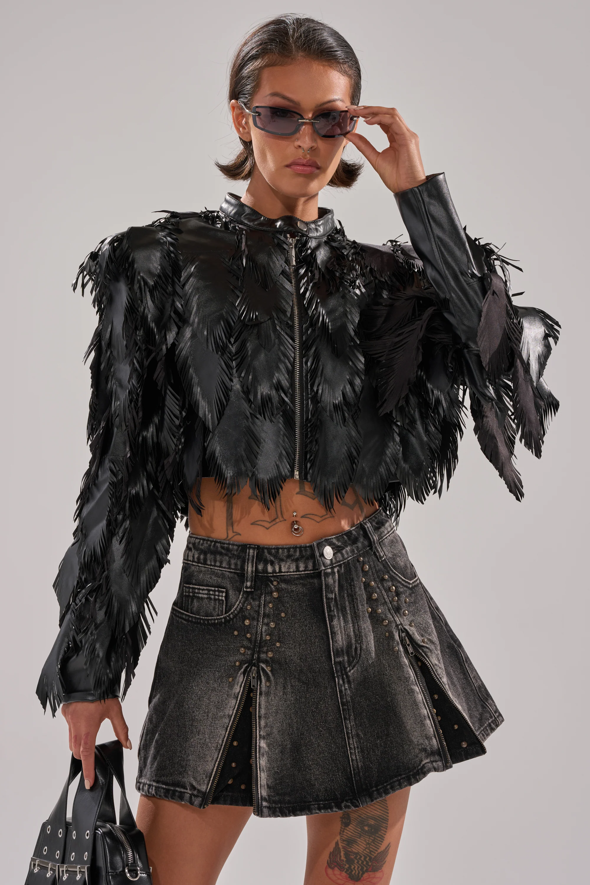 AVANT GARDE LASER CUT BOMBER - Image 2