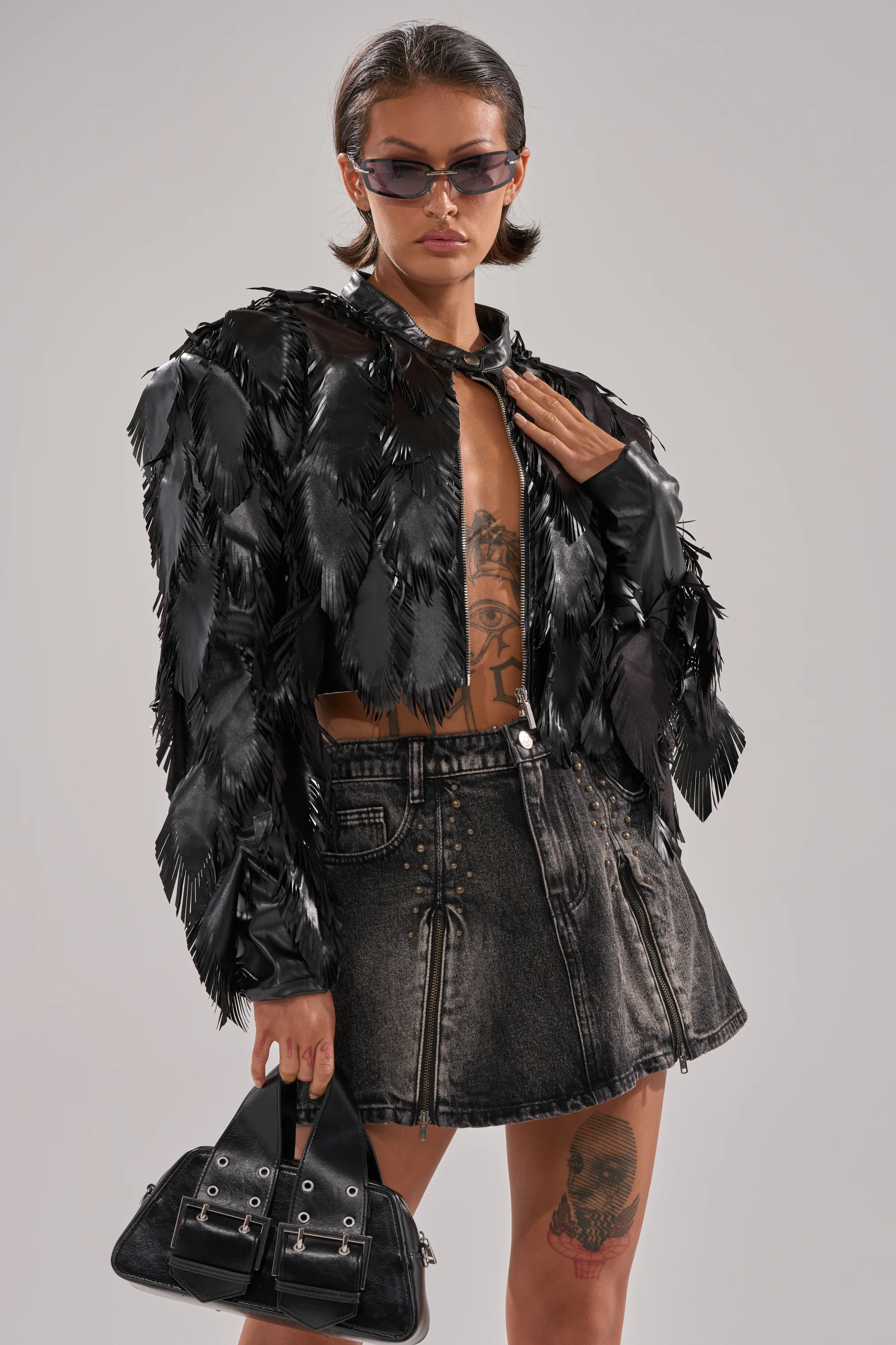 AVANT GARDE LASER CUT BOMBER - Image 4