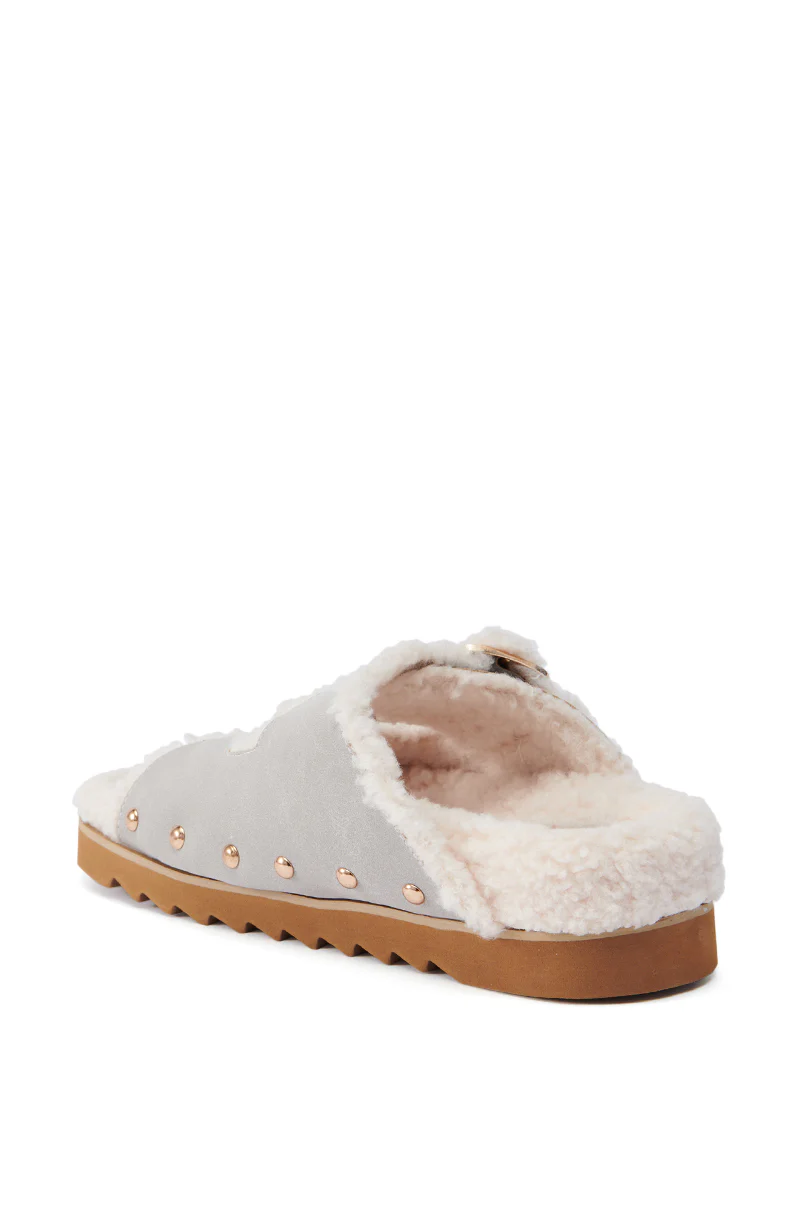 AZALEA WANG TRESOR GREY FUZZY SANDAL - Image 5