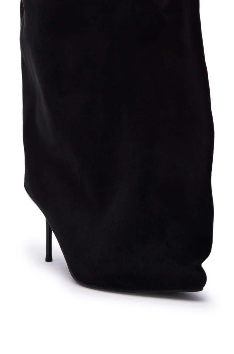 AZALEA WANG ABAWI BLACK EXTREME BOOT IN SUEDE - Image 10